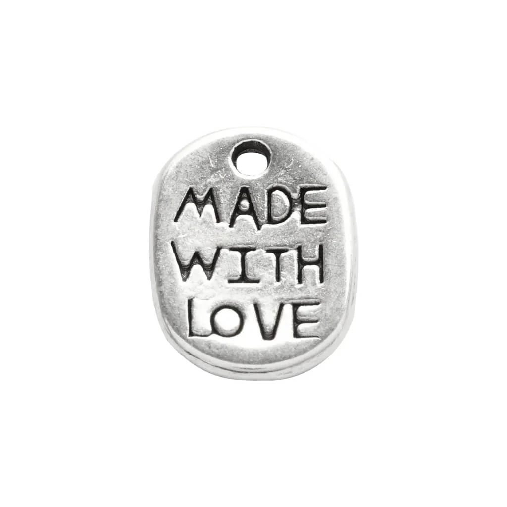 10 Stk. Schmuckanhänger "Made with Love" - Image 2