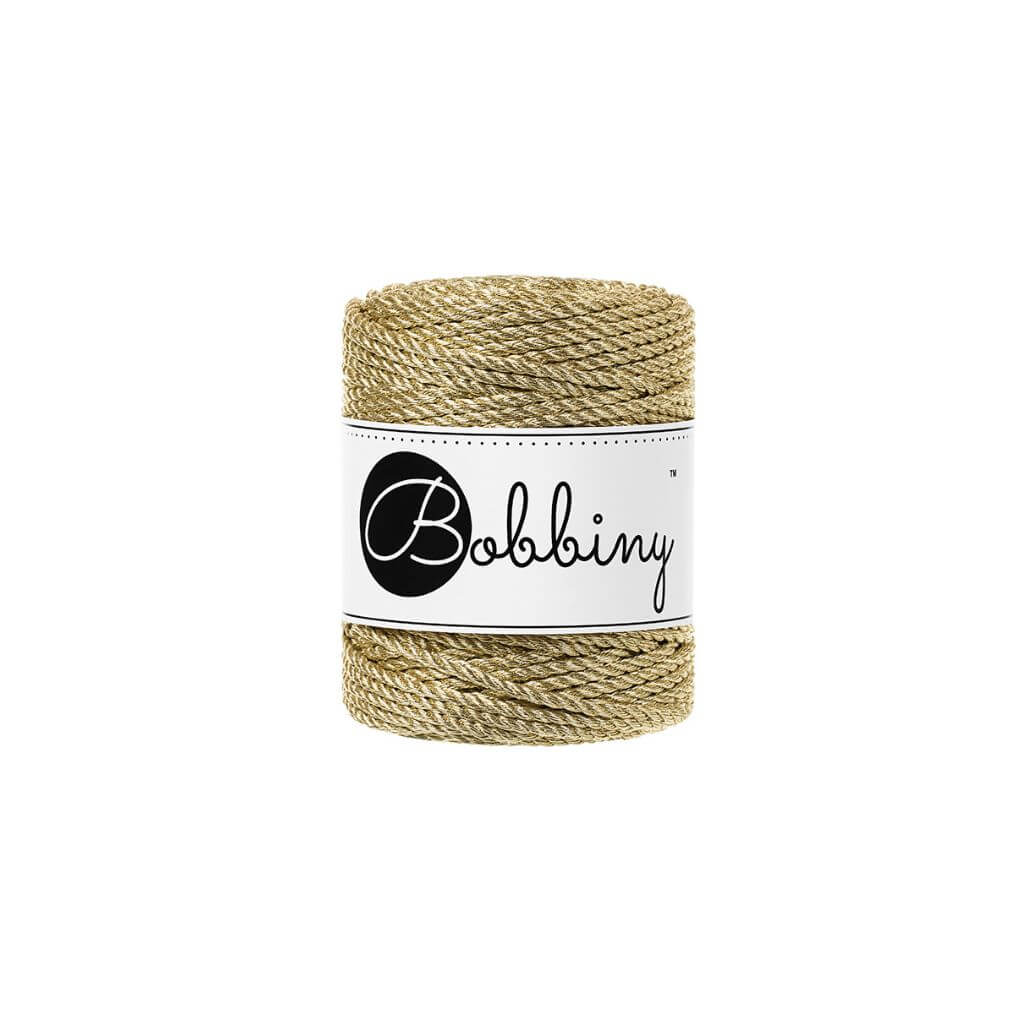 Bobbiny Metallic Makramee Garn 3 mm x 50 m gedreht - Image 4