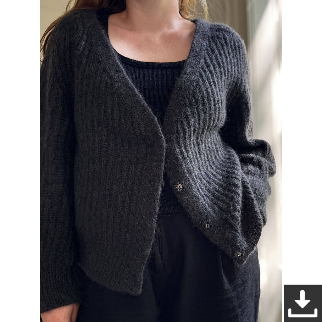 Brioche Bliss Jacke Strickanleitung - Rust Knitwear (PDF)