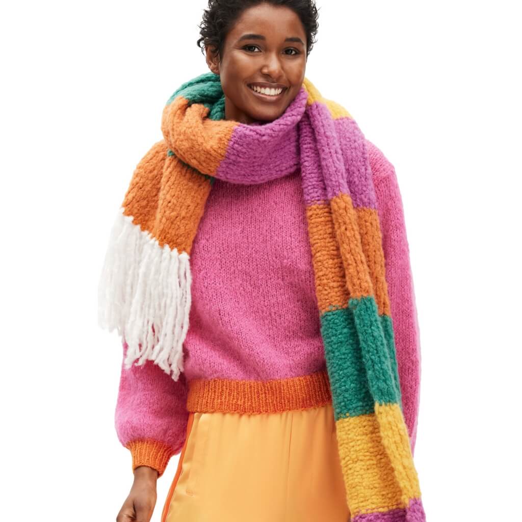 Color Blocking Schal Strickanleitung - Lana Grossa (Heft) - Image 2