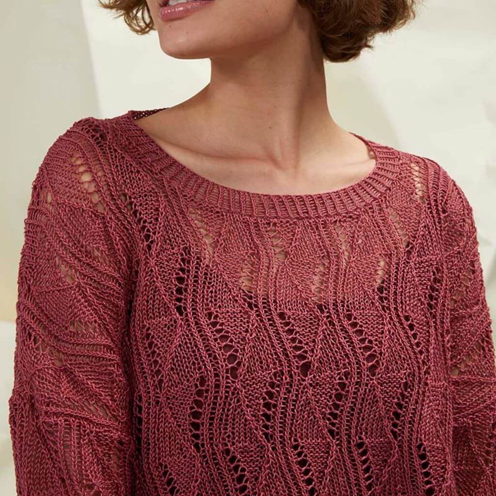 Damen Pullover mit Muster Strickanleitung - Lang Yarns (PDF) - Image 2