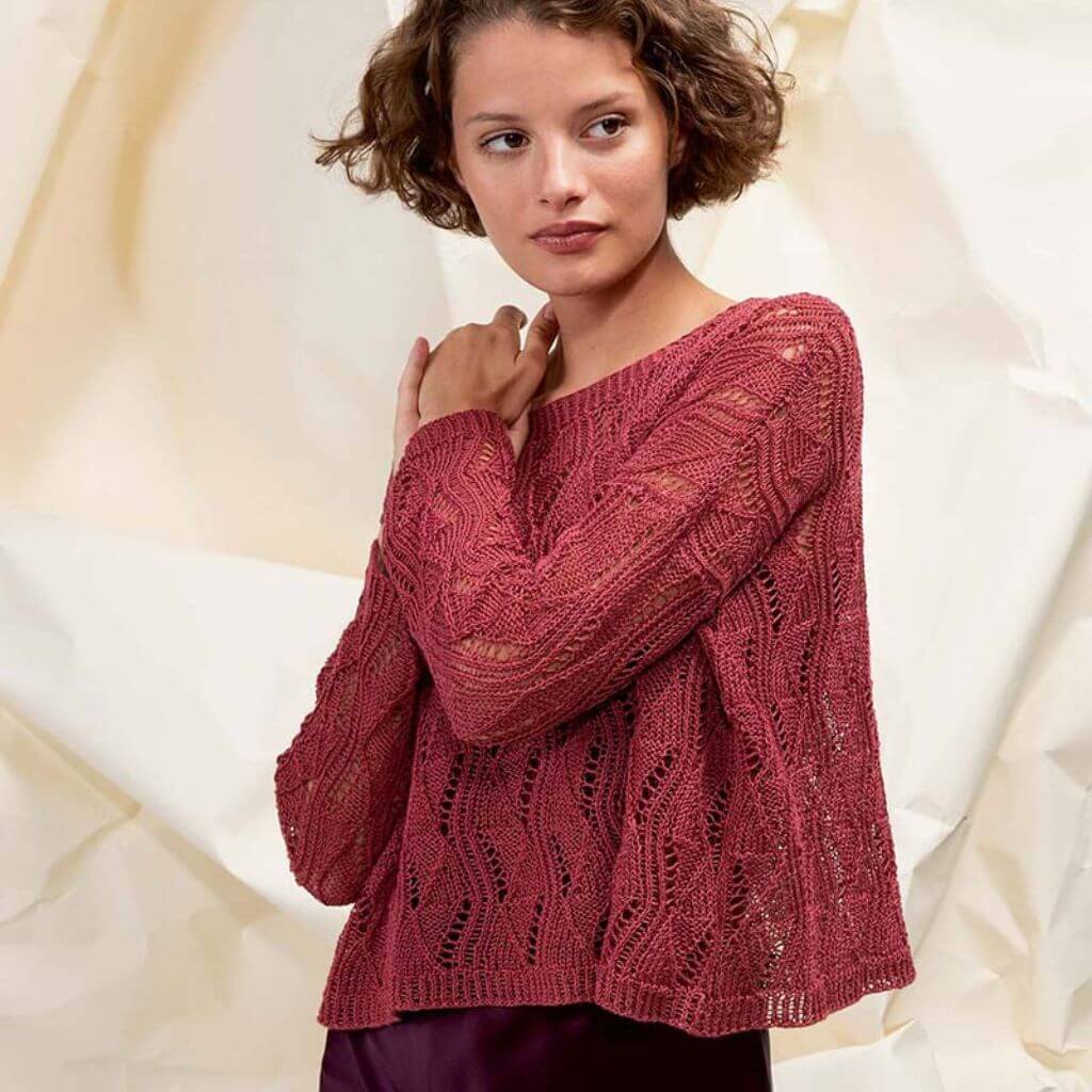 Damen Pullover mit Muster Strickanleitung - Lang Yarns (PDF) - Image 3