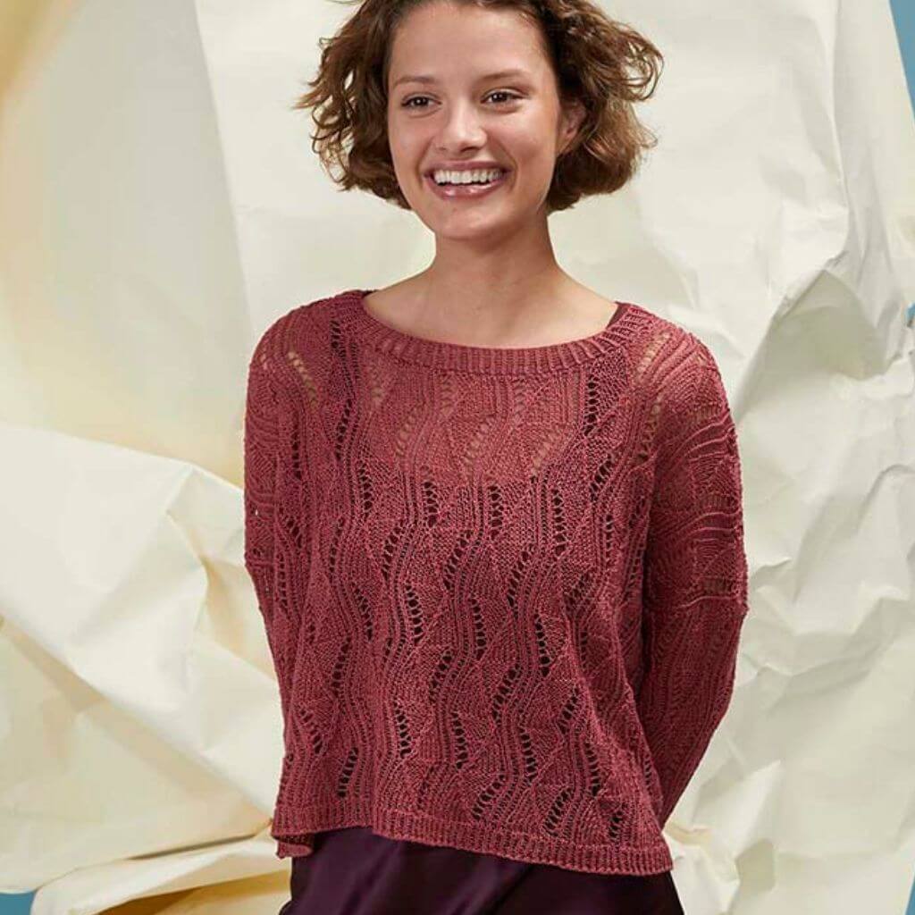 Damen Pullover mit Muster Strickanleitung - Lang Yarns (PDF) - Image 4