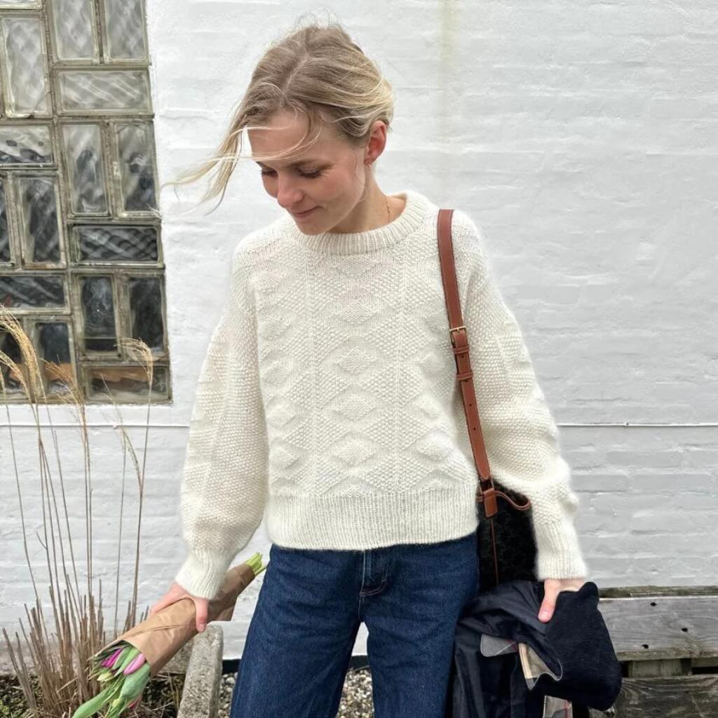 Damen Pullover Esther Sweater Strickanleitung - PetiteKnit (Heft)
