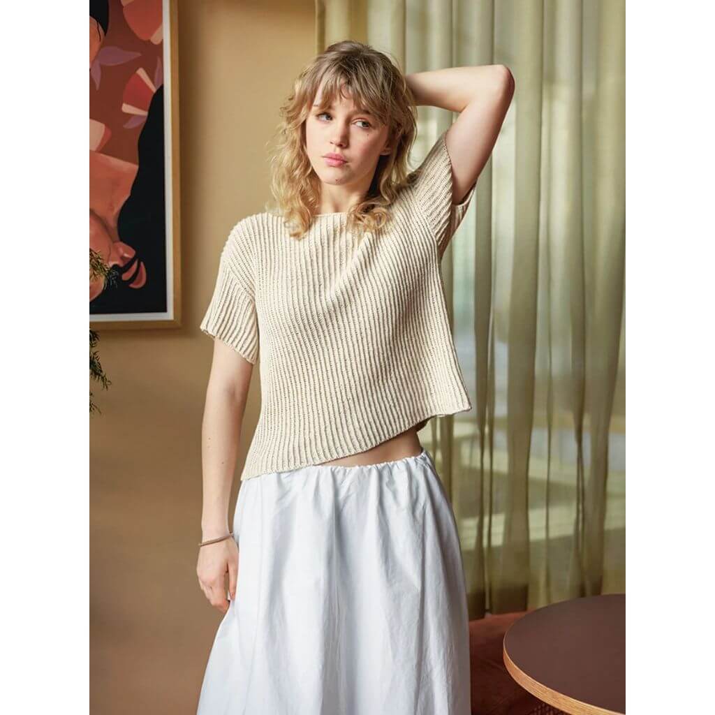 Damen Shirt Fenny Tee Strickanleitung - Sandnes Garn (Heft)