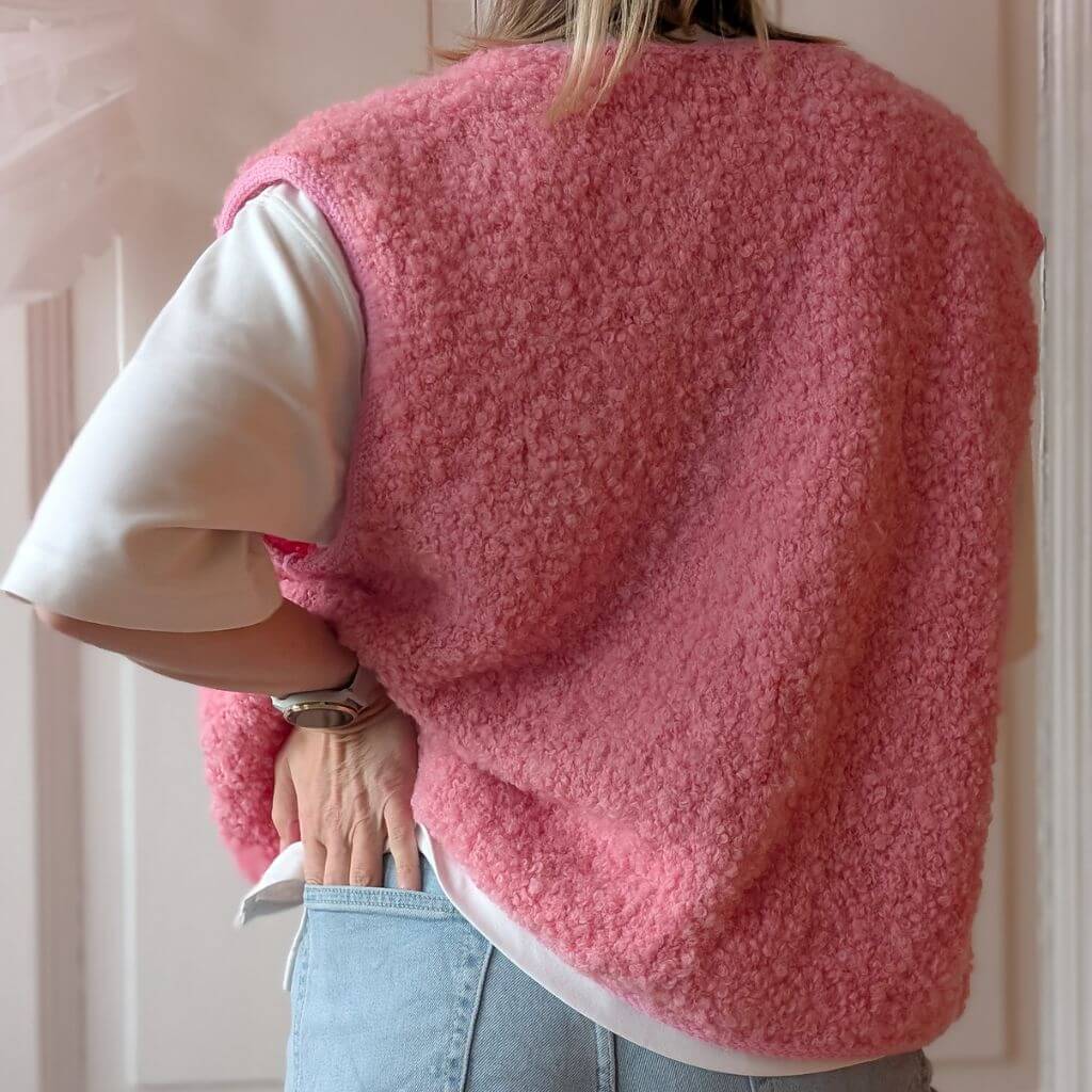 Fluffy Fleece Vest Strickanleitung - Knitmitjo (PDF) - Image 3