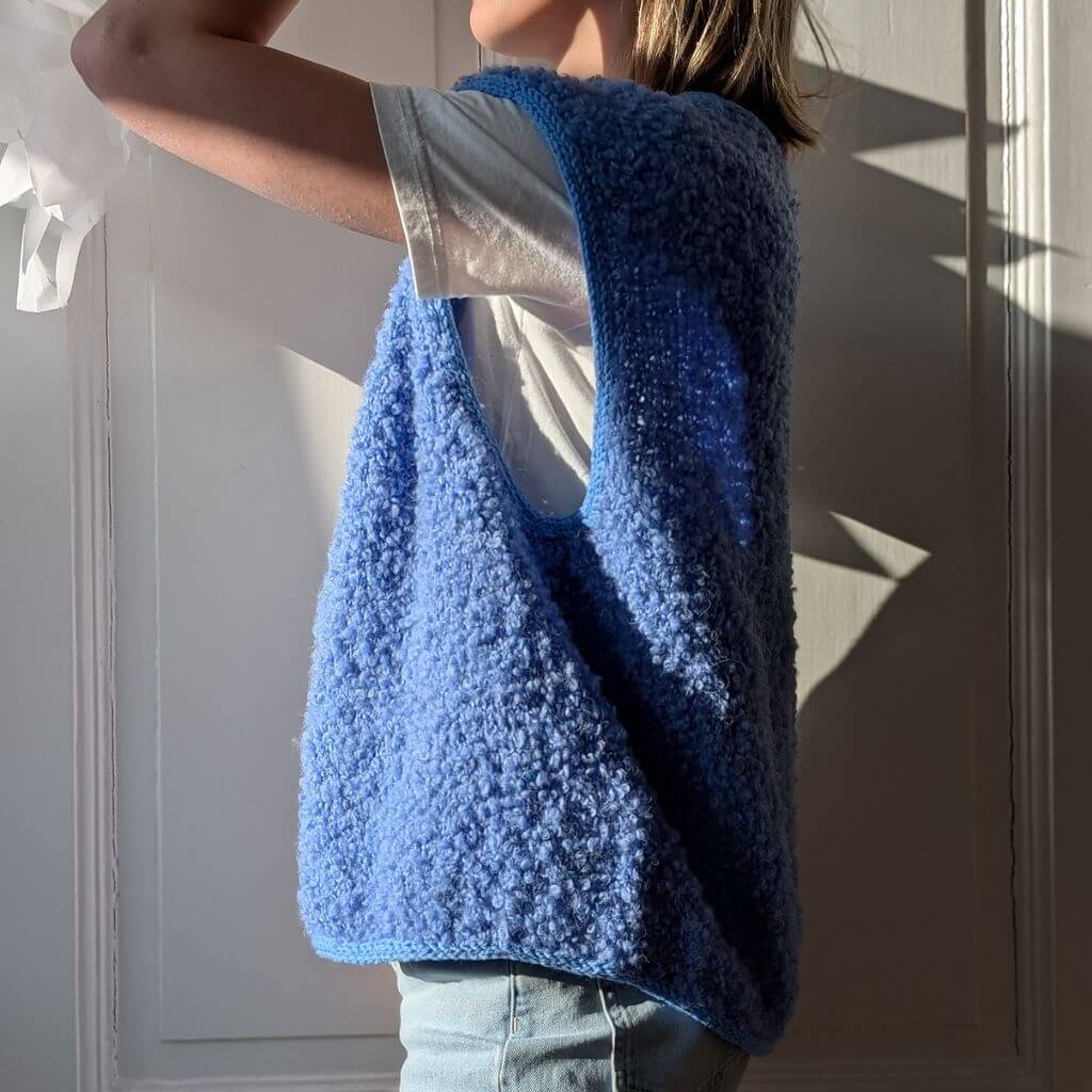 Fluffy Fleece Vest Strickanleitung - Knitmitjo (PDF) - Image 5