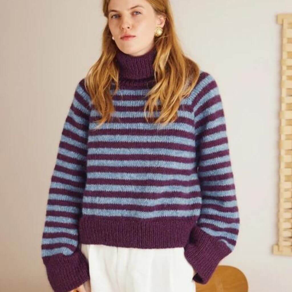 Gestreifter Pullover South Sweater Strickanleitung - Sandnes Garn (Heft) - Image 6