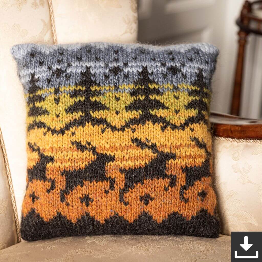 Kissen Hjörð Strickanleitung - Lopi (PDF)