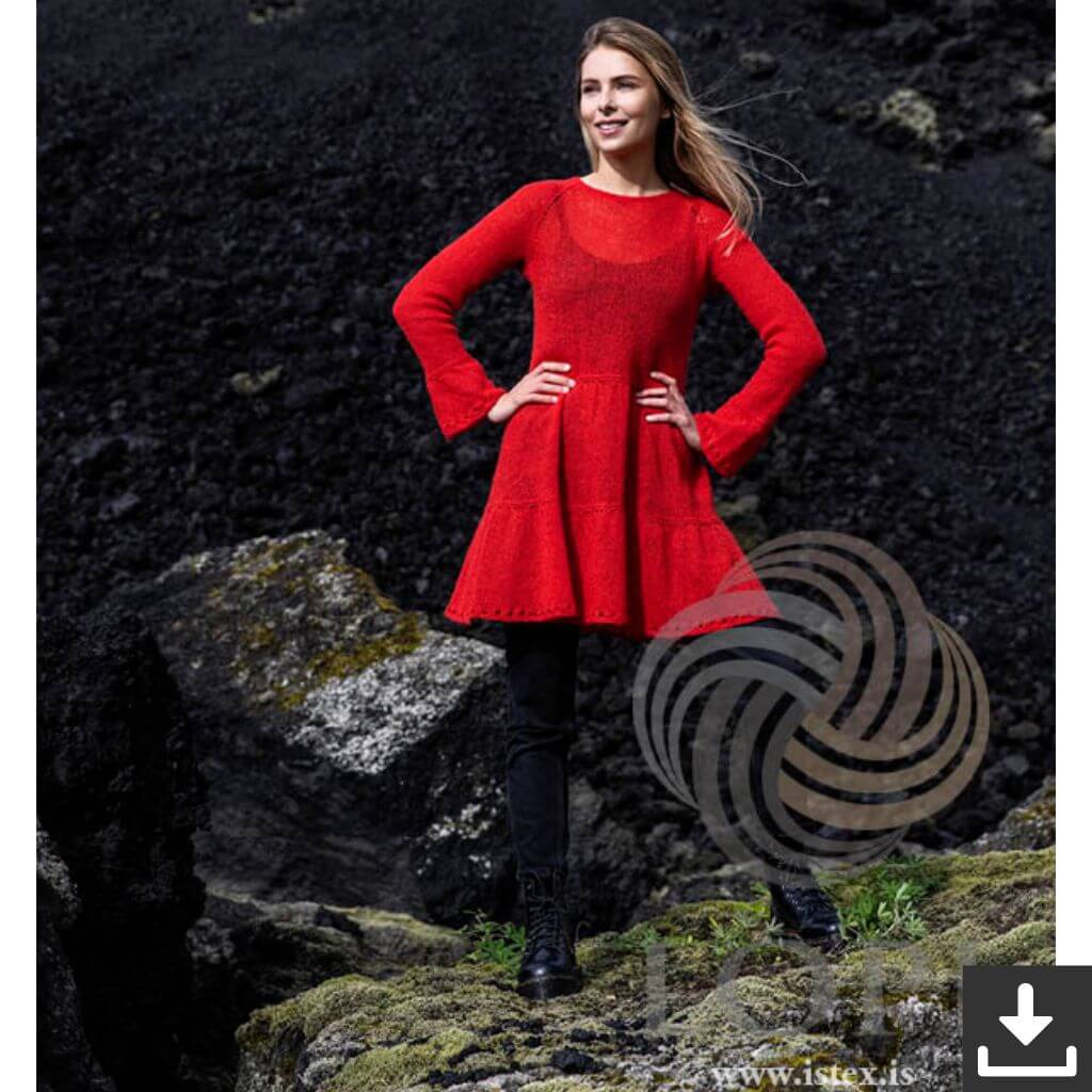 Kleid Frí Strickanleitung - Lopi (PDF)
