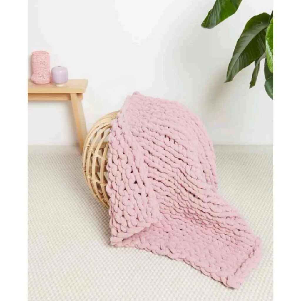 Kleine Decke in XL-Maschenoptik Strickanleitung - Rico Design (Heft)