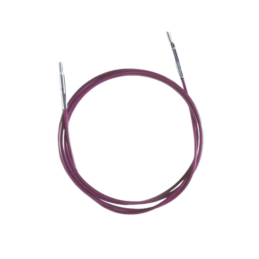KnitPro Nadelseil Edelstahl purple 40 cm - 150 cm - Image 10