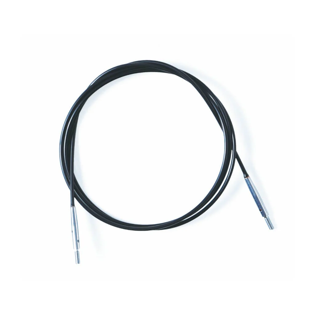 KnitPro Thin & Flex Swivel Seil schwarz