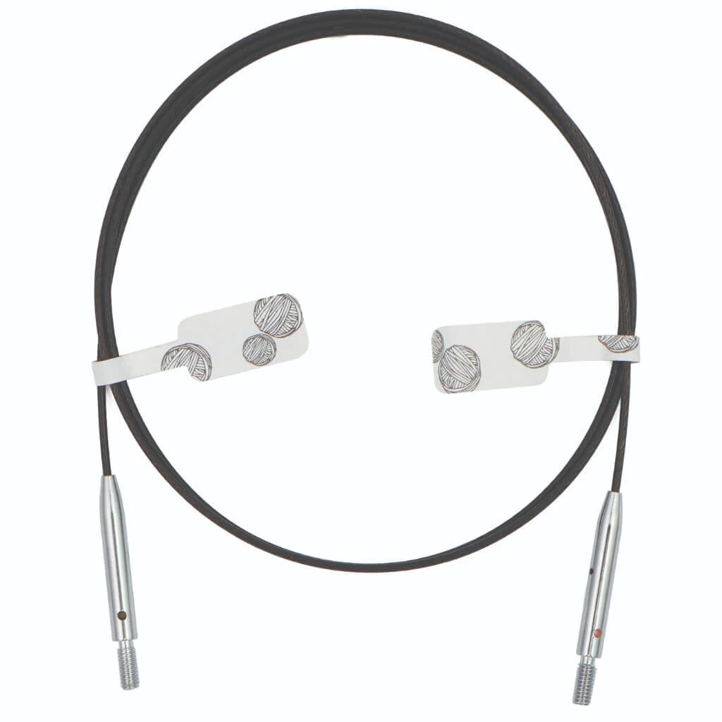 KnitPro Thin & Flex Swivel Seil schwarz - Image 5