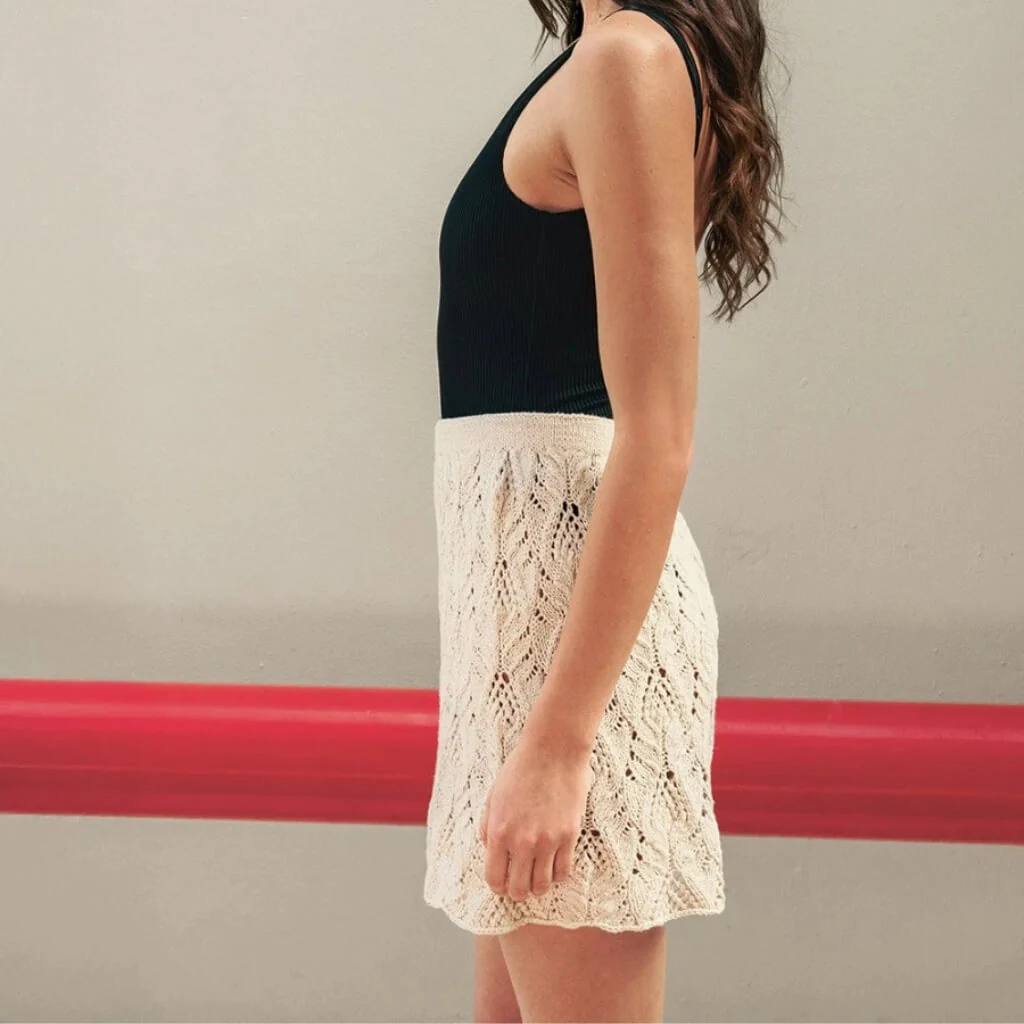 Kurzer Rock Summer Skirt & Top Strickanleitung - Sandnes Garn (Heft) - Image 4