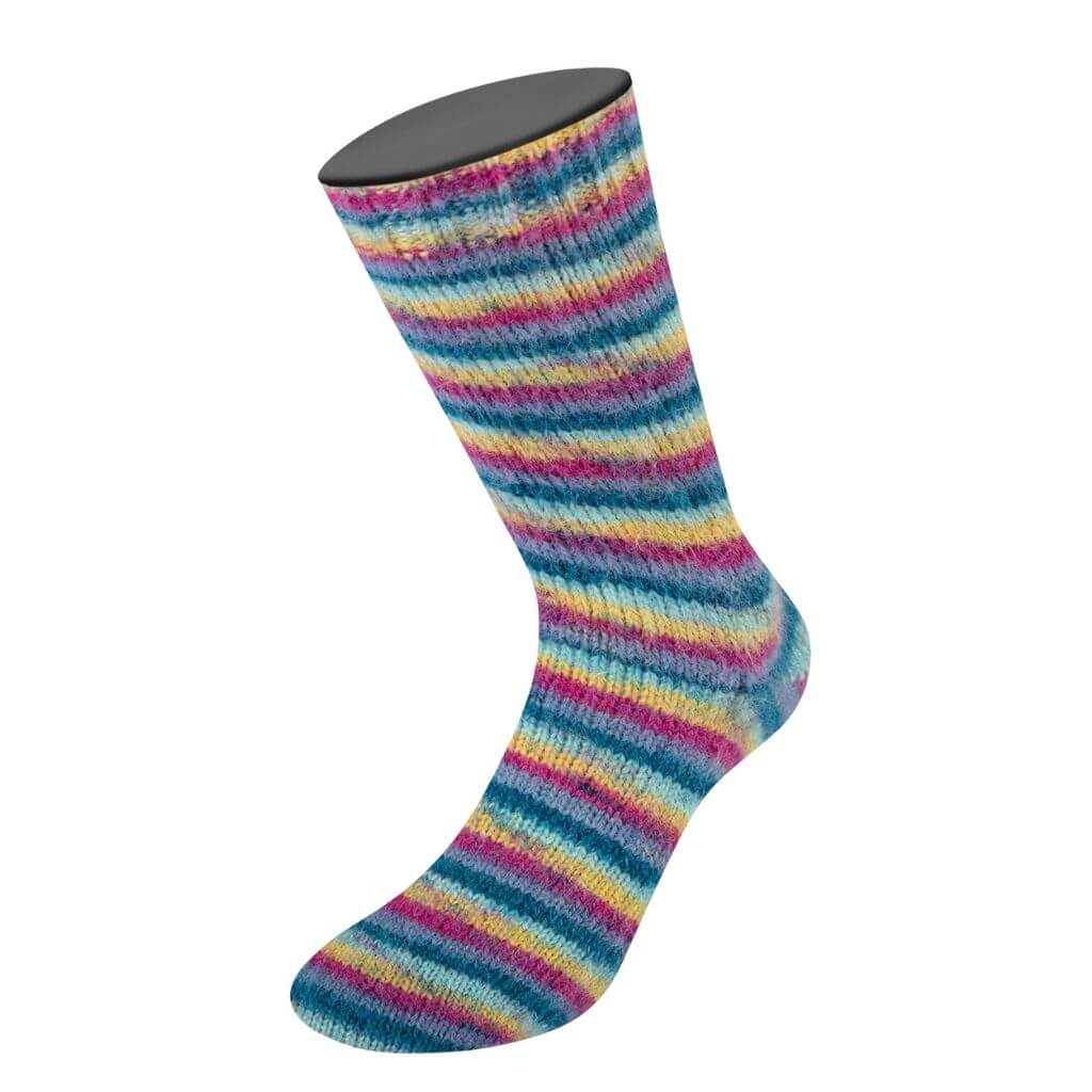 Lana Grossa Cosy Socks Multi Stripes - Image 4