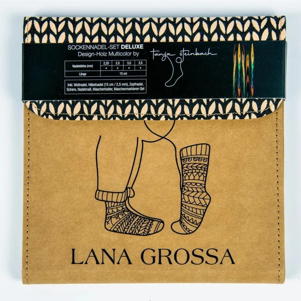 Lana Grossa Sockennadel-Set Deluxe Holz