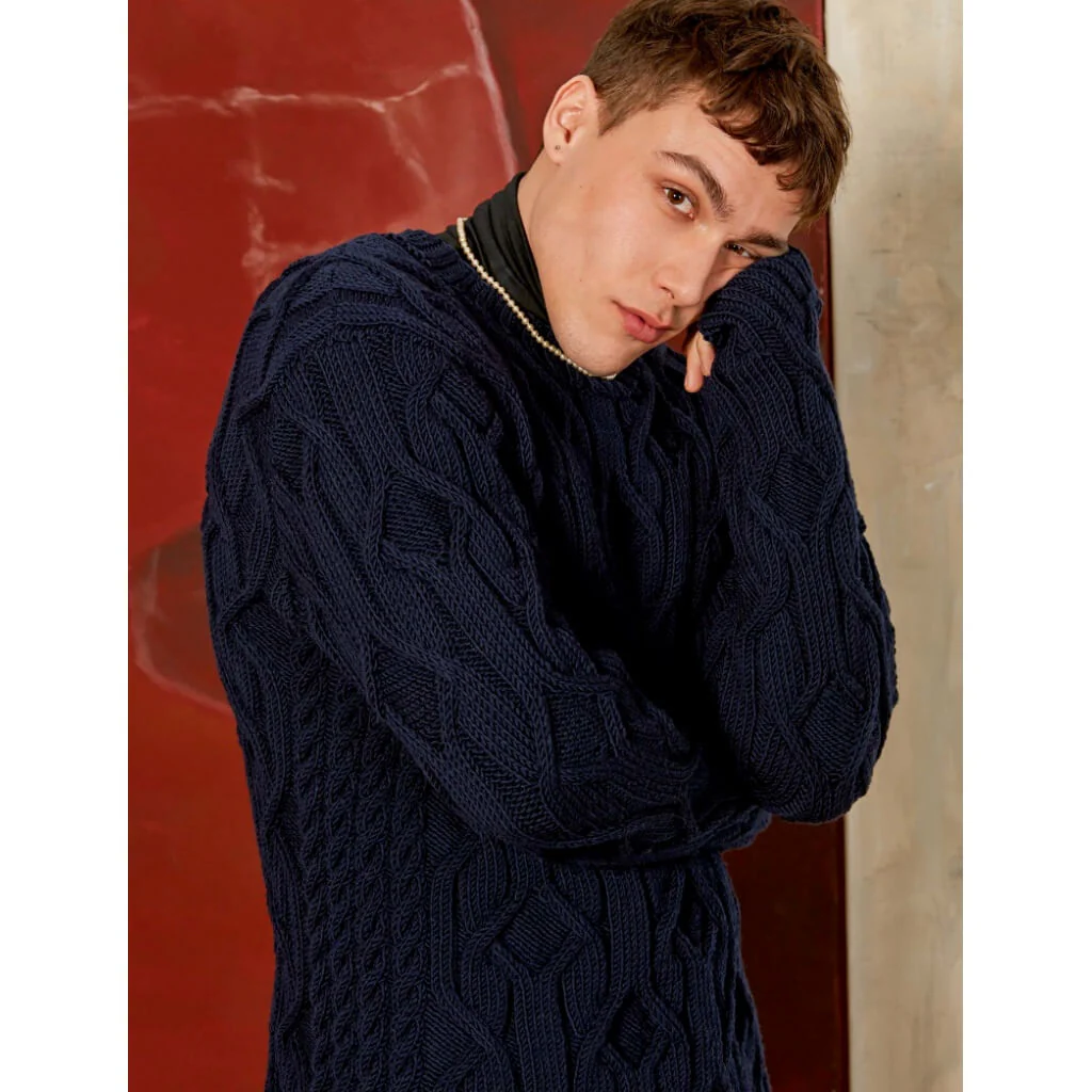 Herren Pullover mit Strukturmuster Strickanleitung - Lang Yarns (PDF) - Image 6
