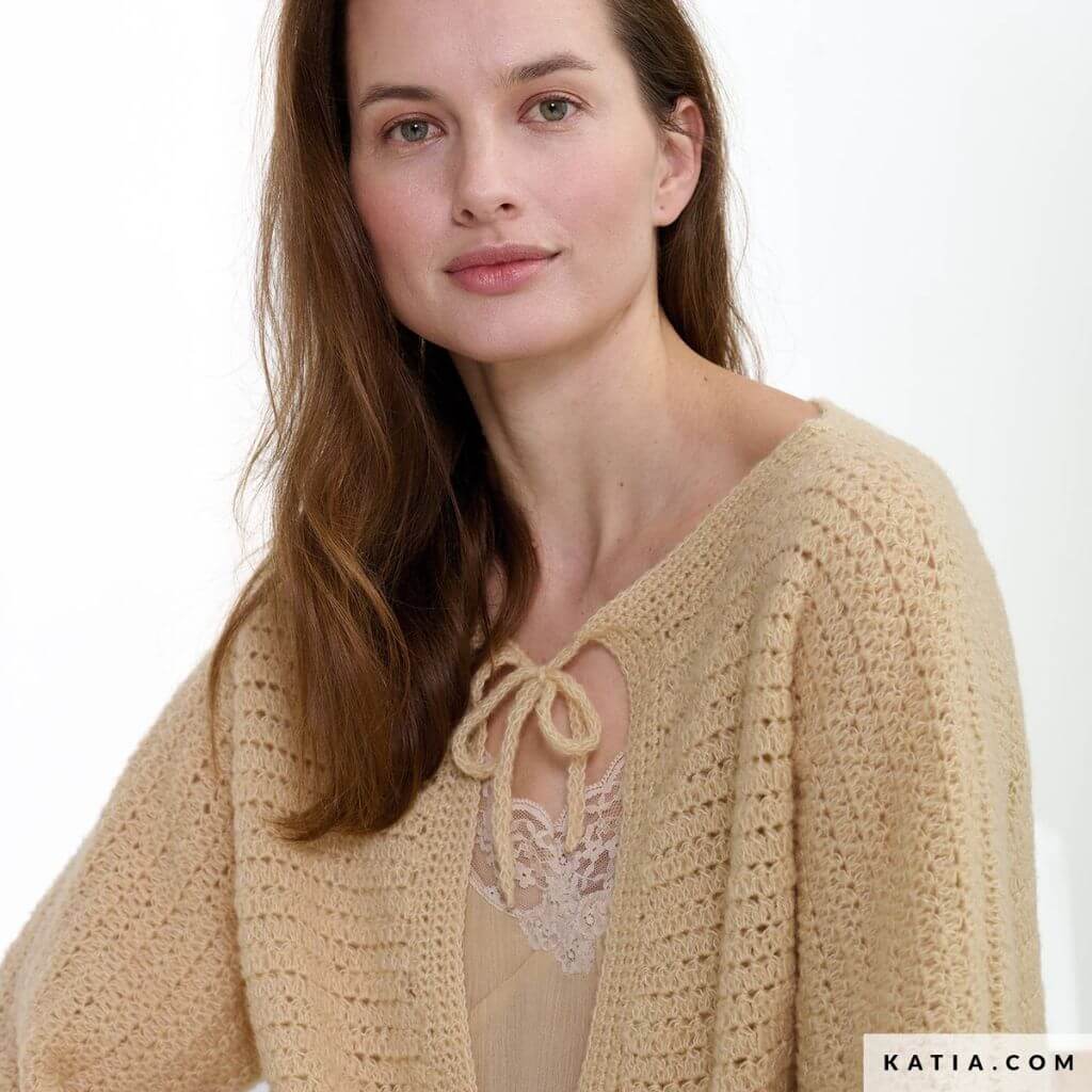Oversize Pullover mit tiefem Ausschnitt Häkelanleitung - Katia (Heft) - Image 3