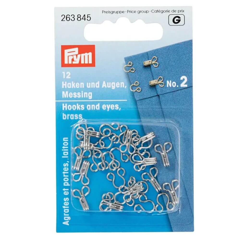 Prym Federhaken und Augen Messing - Image 3