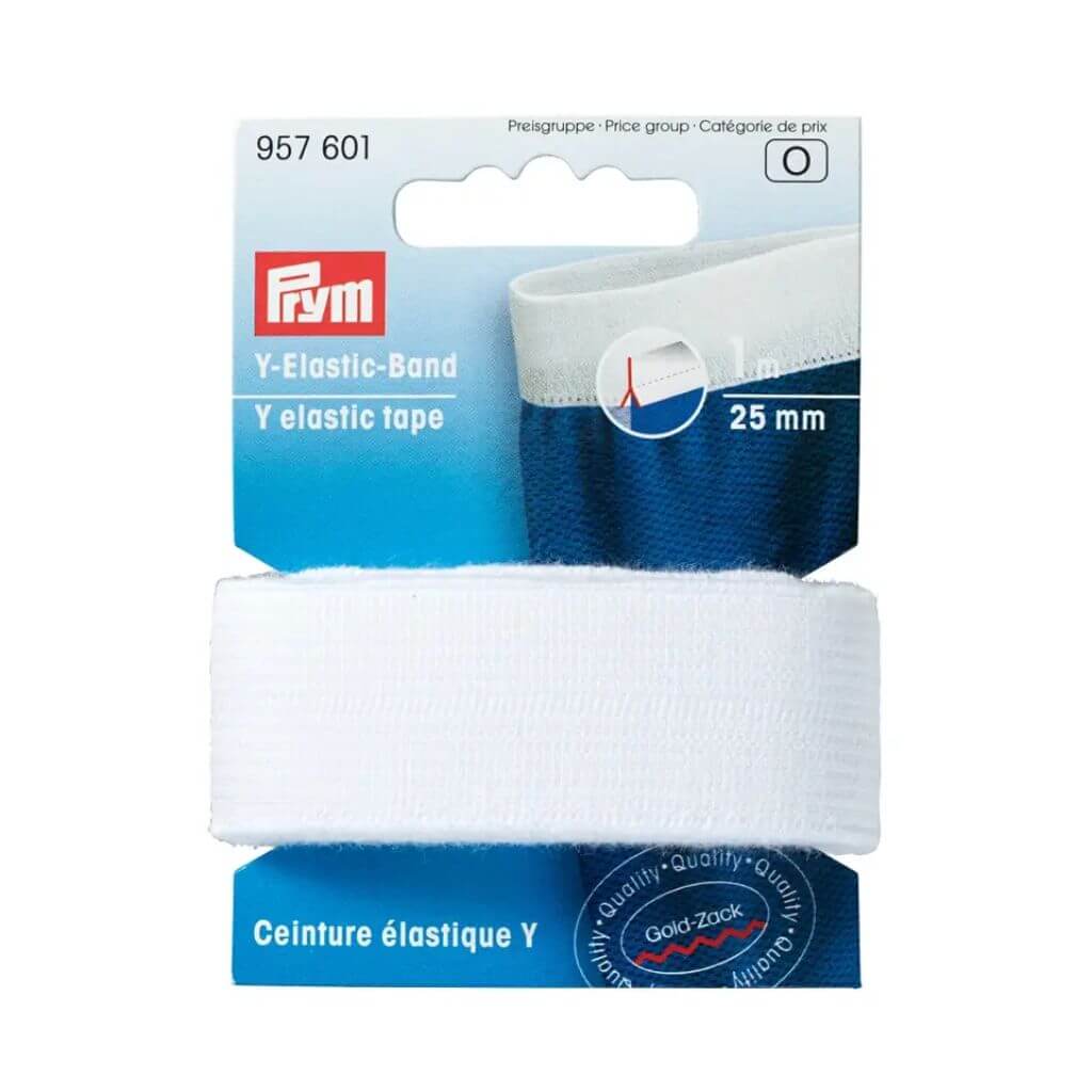 Prym Gummiband 25 mm weiß