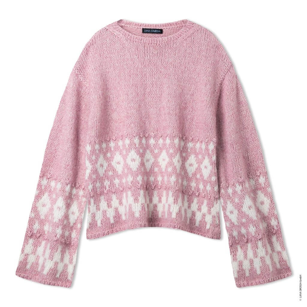 Pullover mit Noppen Strickanleitung - Lana Grossa (Heft) - Image 2
