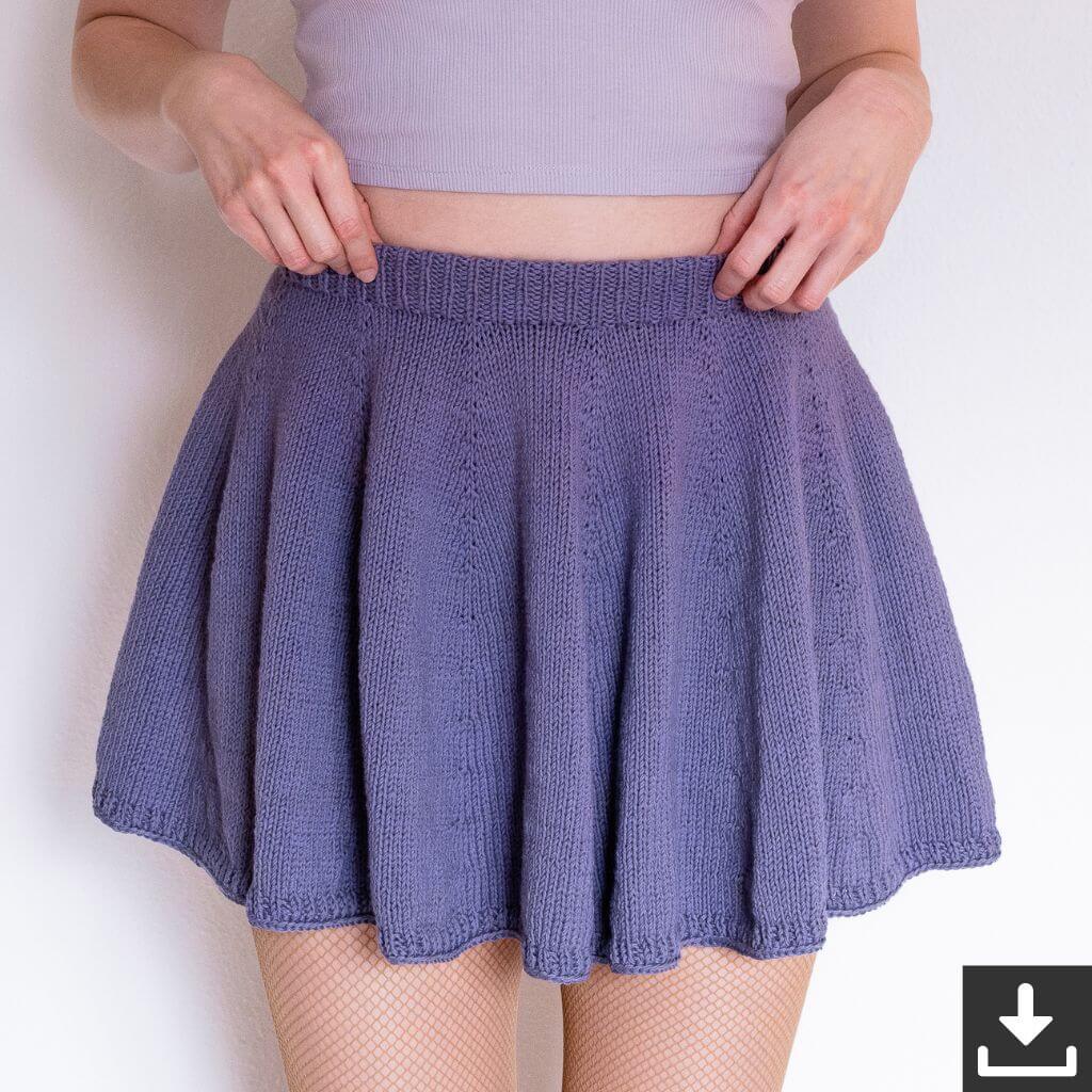 Rock Like a Daydream Skirt Strickanleitung - Wisteria Knitting (PDF)