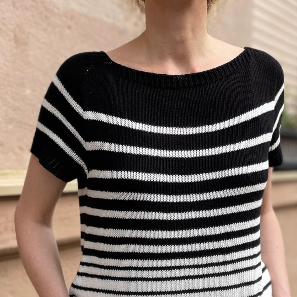 Shirt Black and White Tee Strickanleitung - Christina Körber-Reith (PDF) - Image 5