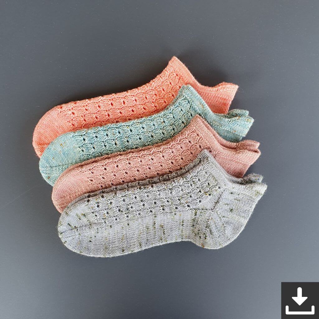 Socken Hazel Shorties Strickanleitung - Ducathi (PDF)
