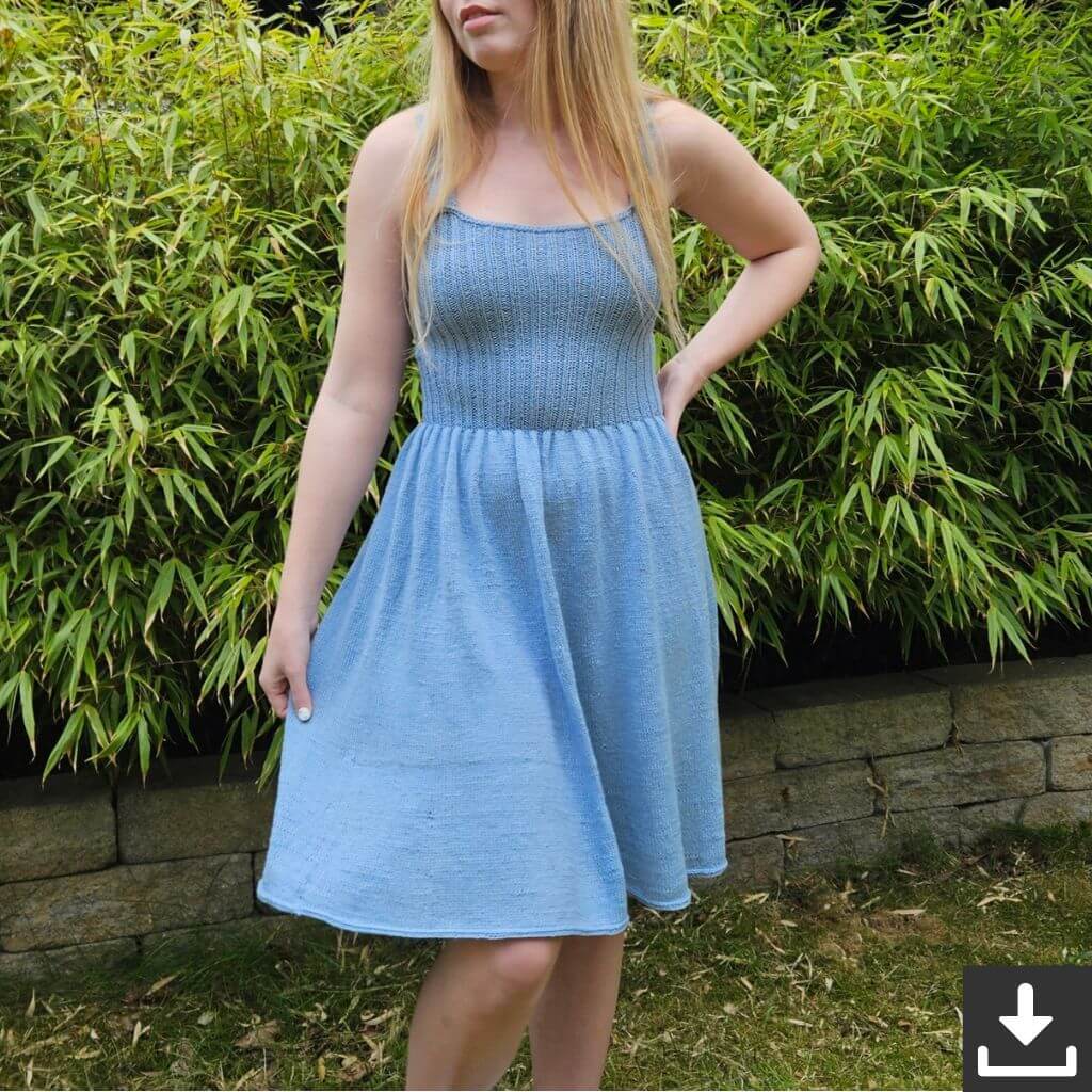 Sommerbrise Kleid Strickanleitung - Strandstrick (PDF)