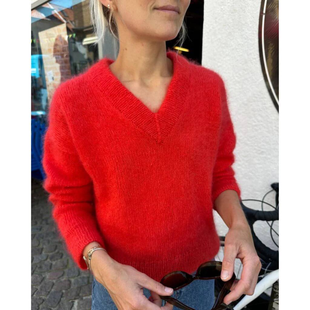 Stockholm Sweater V-Ausschnitt Strickanleitung - PetiteKnit (Heft) - Image 3