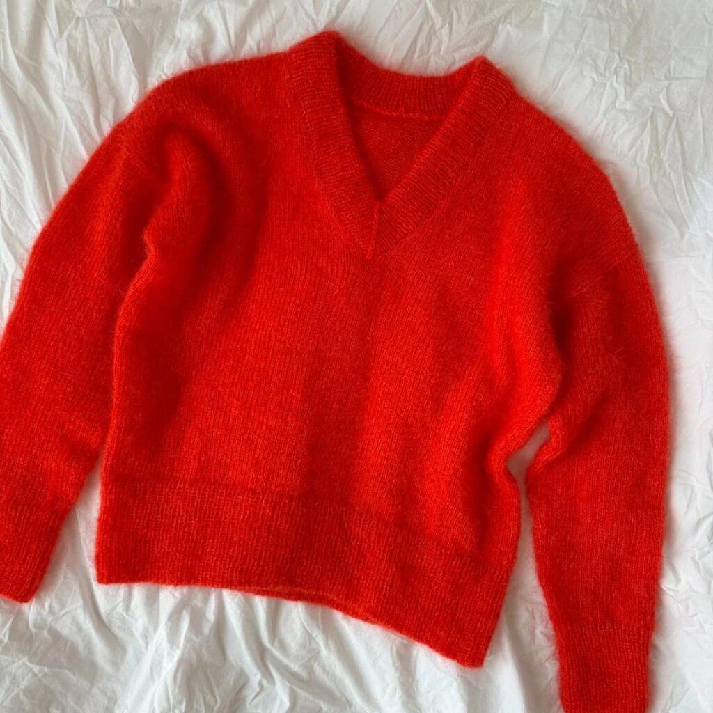 Stockholm Sweater V-Ausschnitt Strickanleitung - PetiteKnit (Heft) - Image 4