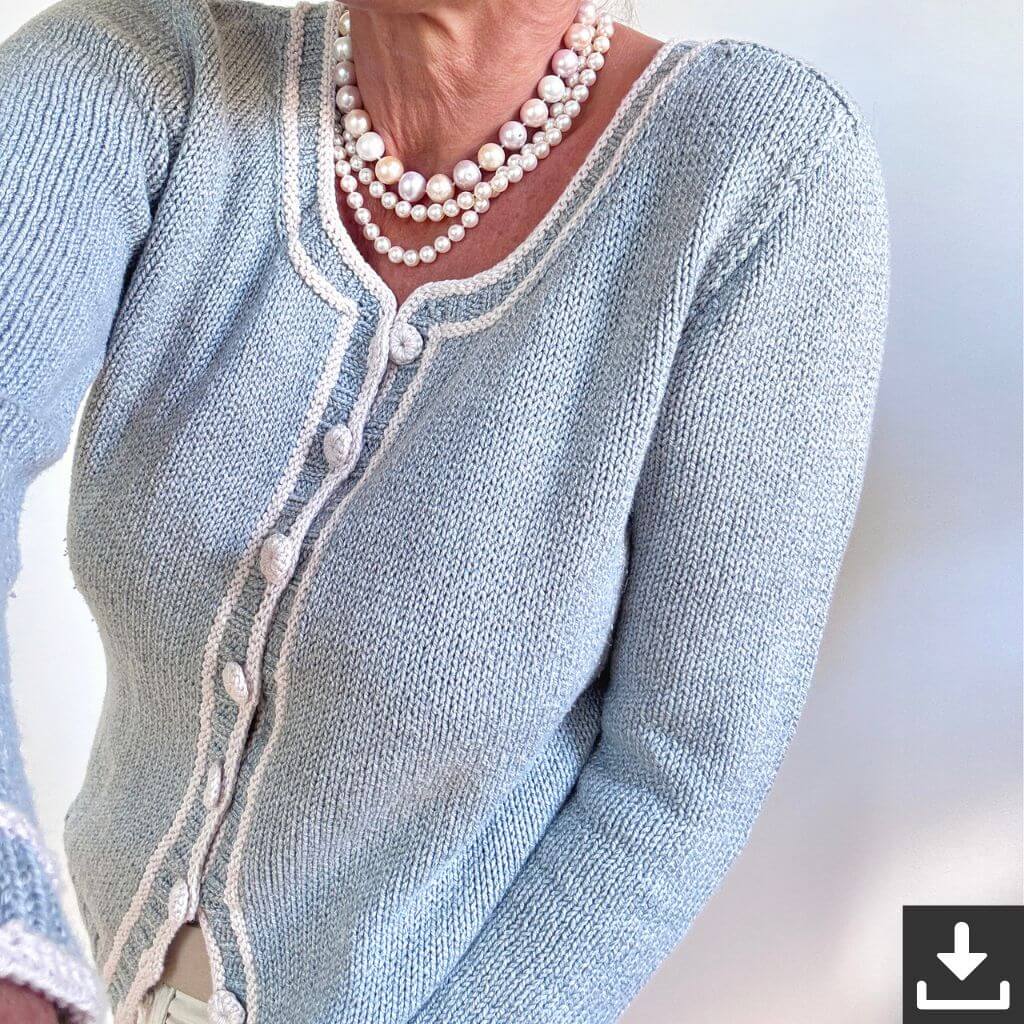 Jacke Bright as a Button Strickanleitung - Hinterm Stein (PDF)