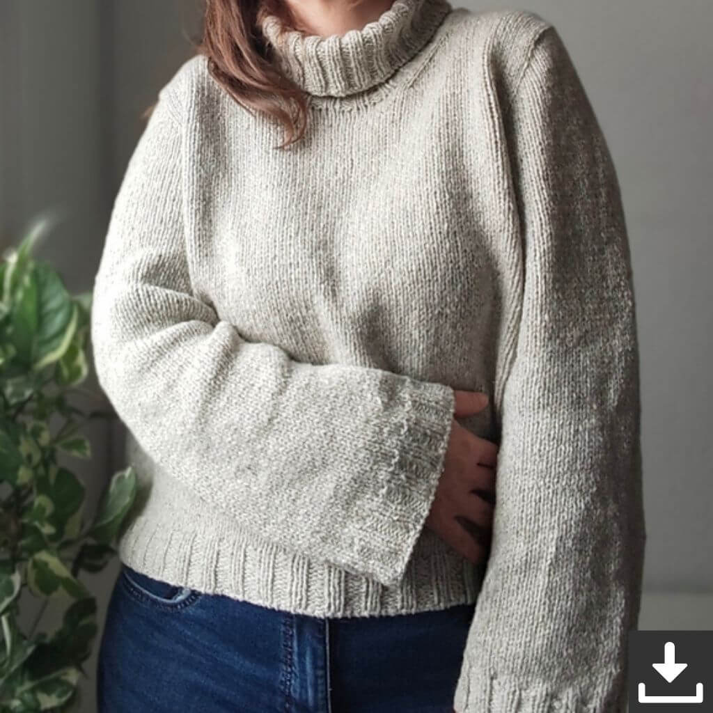 Suna Sweater Rundhals Strickanleitung - Miene Knits (PDF)