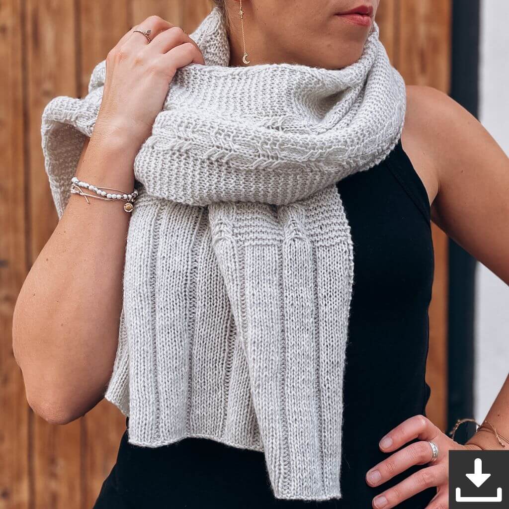 Tuch Marble Wrap Strickanleitung - Rina Lehmann (PDF)