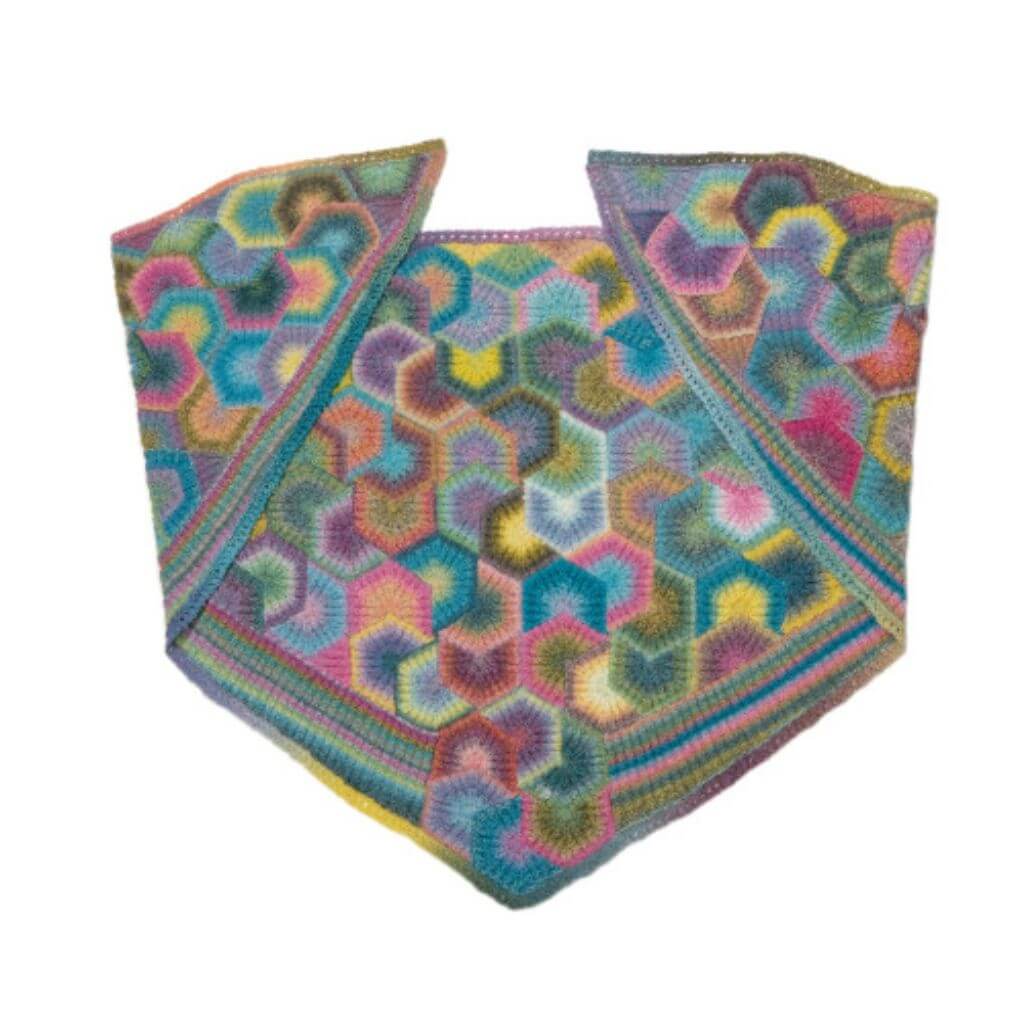 Umhang Hexagon Pinwheel Strickanleitung - Schoppel Wolle (Heft) - Image 3