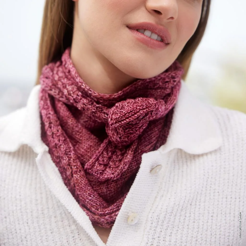 Vintage Halstuch Strickanleitung - Lana Grossa (Heft) - Image 3