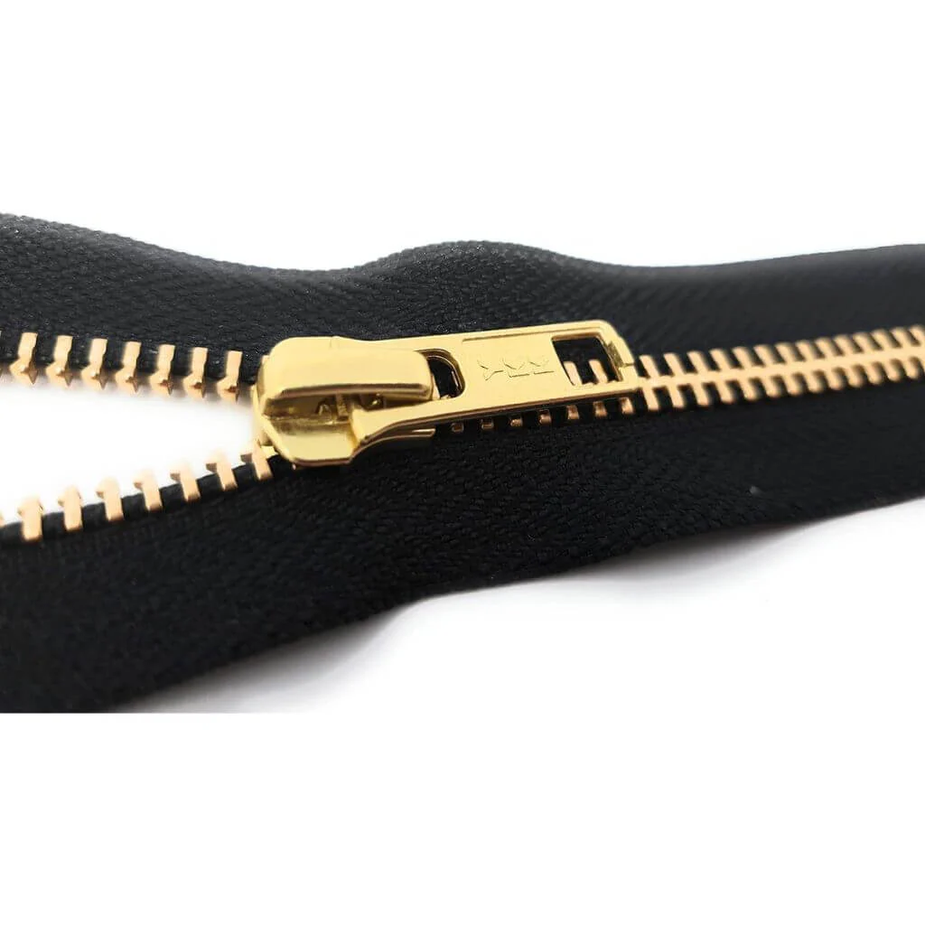 YKK Reißverschluss Metall nicht teilbar Gold - Image 3