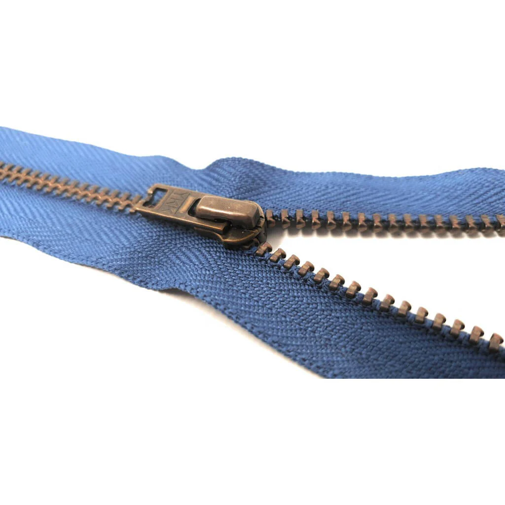 YKK Reißverschluss nicht teilbarer aus Metall Antik - Image 7