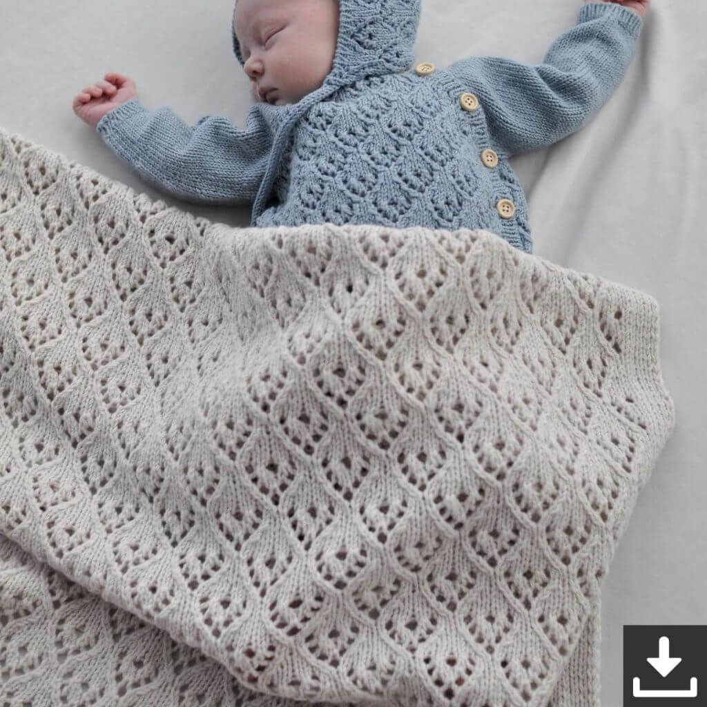 Babydecke Yndig Strickanleitung - Yndestrikk (PDF)