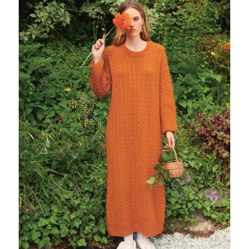 Zopfmuster Kleid Bonnie Strickanleitung - Sandnes Garn (Heft)